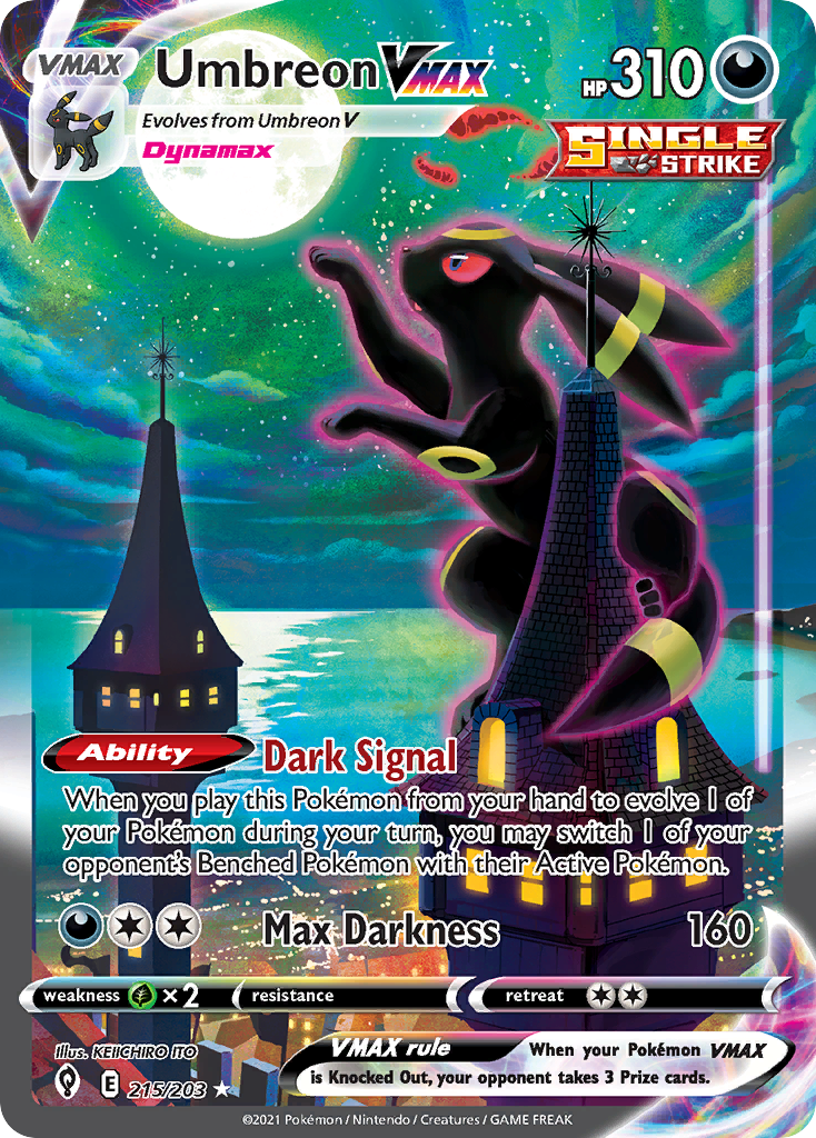 Umbreon VMAX alternate art from Evolving Skies, the strongest tracked Pokemon card market mover for July 30, 2026