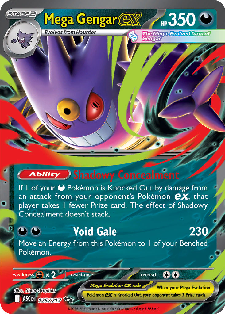 Mega Gengar ex from Ascended Heroes — cards worth grading for PSA March 2026