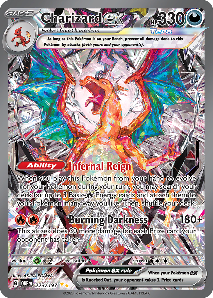 Charizard ex Special Illustration Rare 223/197 from Obsidian Flames