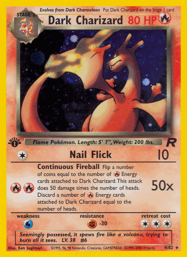 Dark Charizard 1st Edition from Team Rocket — rotation investment guide