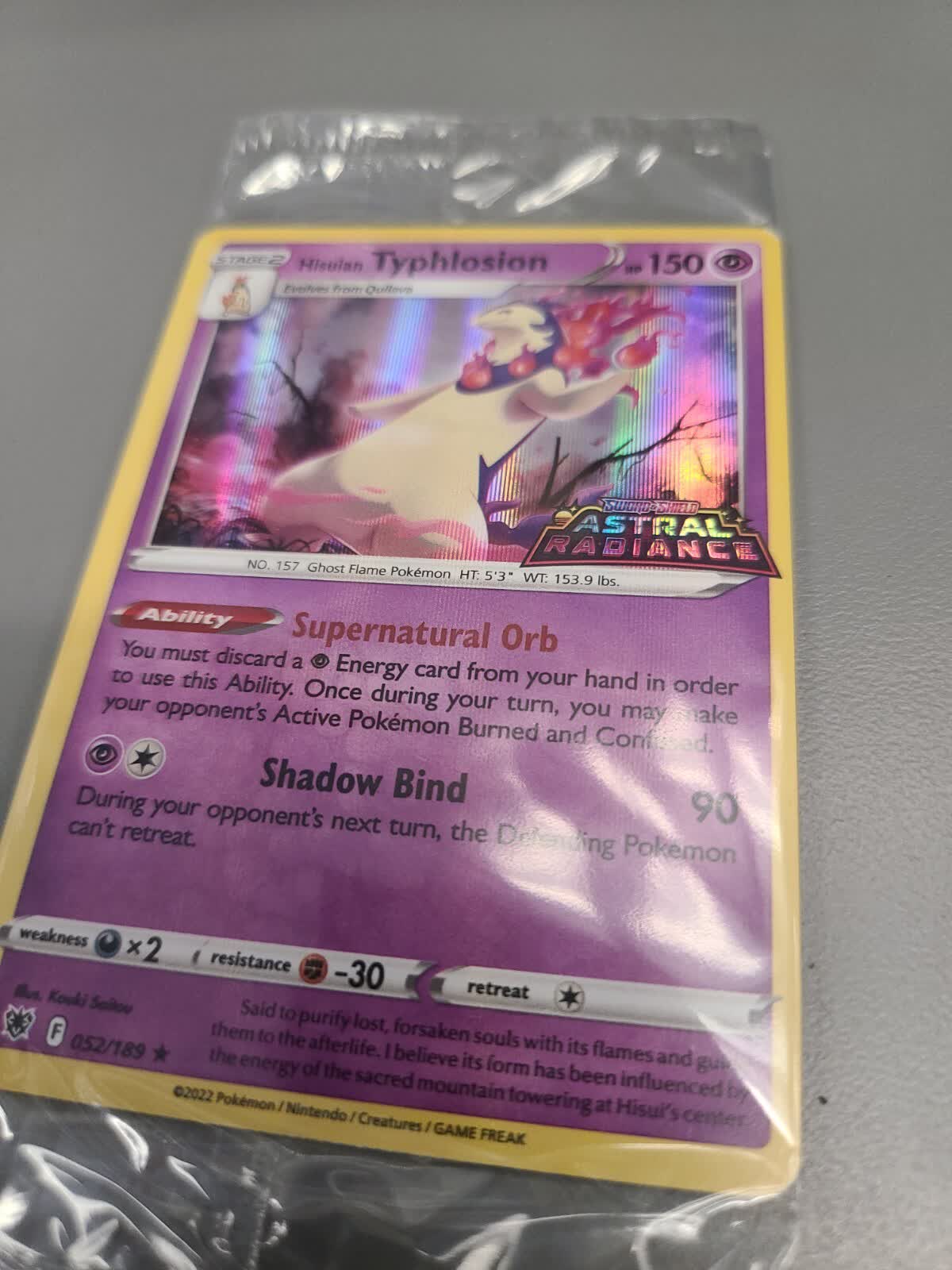Hisuian Typhlosion Promo Card